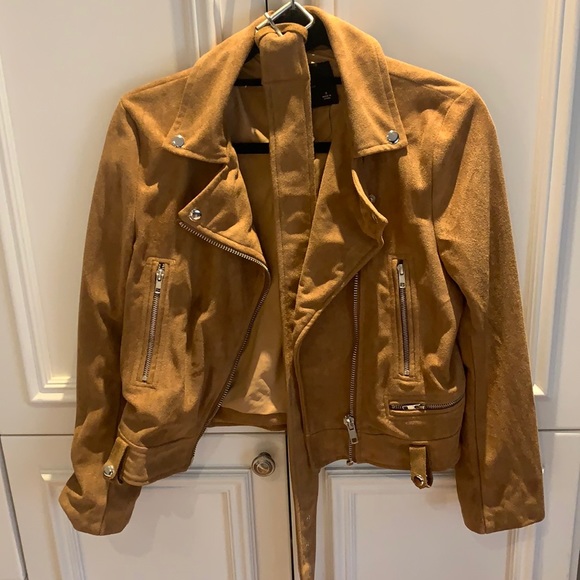 Never worn! Oliviaceous faux suede jacket - Picture 2 of 5